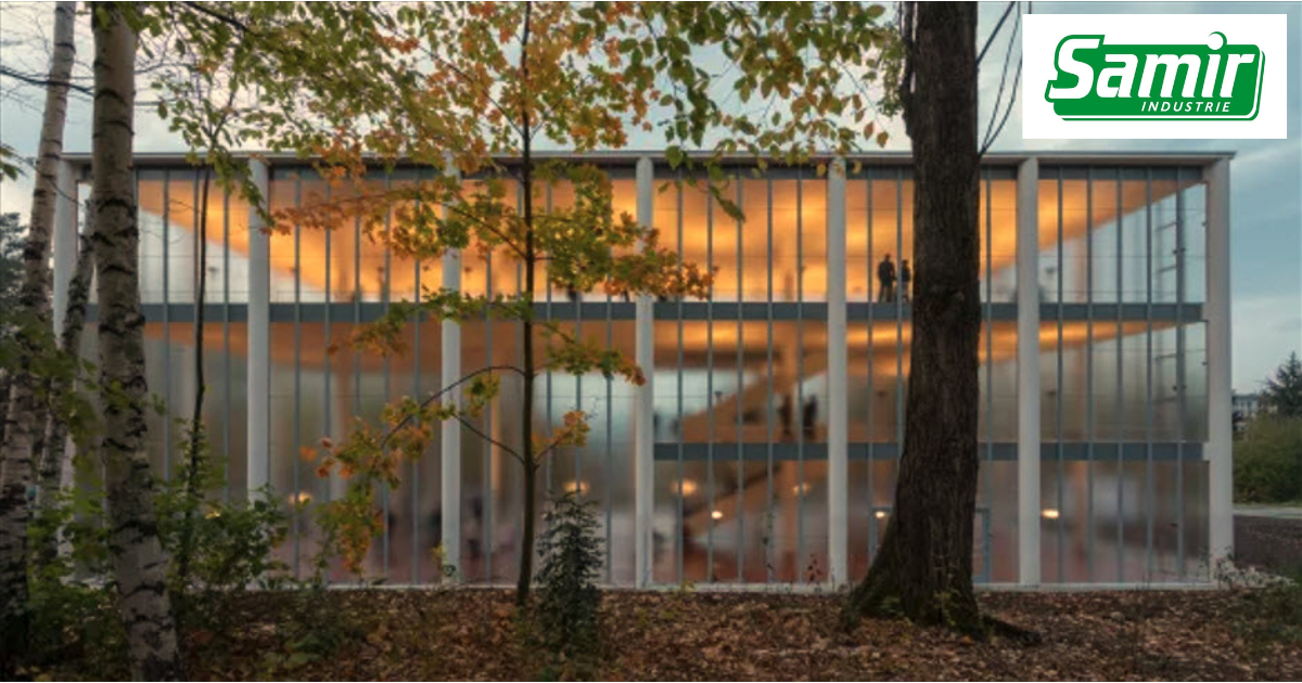 Un bâtiment exceptionnel rénové en verre imprimé Imagin de chez AGC, la passion du verre